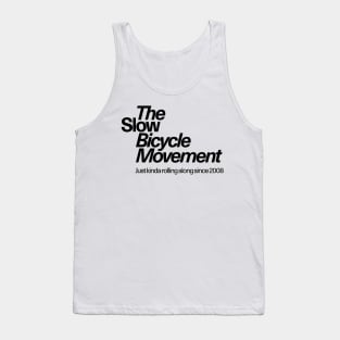 Slow Bicycle Movement - Text Logo Black Tank Top